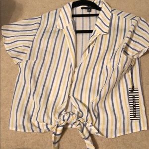 Brand new striped button up
